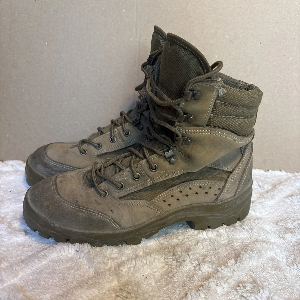 Bates Combat Boots Men's 8.5M Hot Weather Vibram Sole Military Tactical